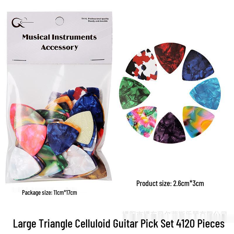 Langlebige Celluloid ABS Gitarrenplektren in transparenter Tasche - Personalisiertes Design