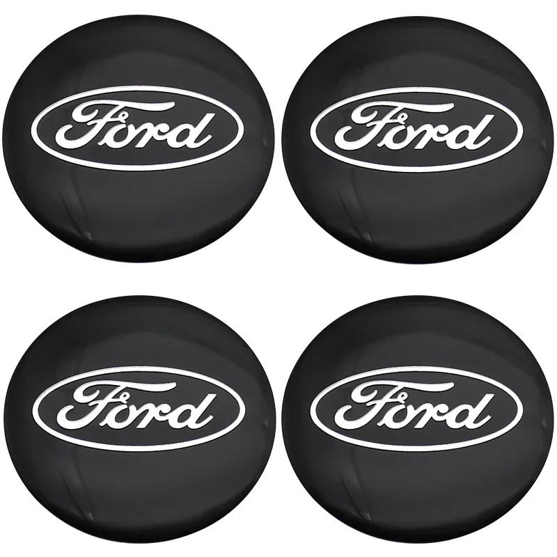 New 2026 Car Sticker Ford New 2025 Hot 4pcs 3D 56mm 60mm 65mm 68mm Ford logo car emblem Wheel Center Hub Cap auto Rim refit dust