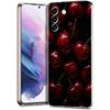 Cherries Cherry Fruit Phone Case For Samsung Galaxy S24 Ultra S23 FE S22 S20 S21 5G S10 S9 Plus S10E S8 Silicone Clear Cover