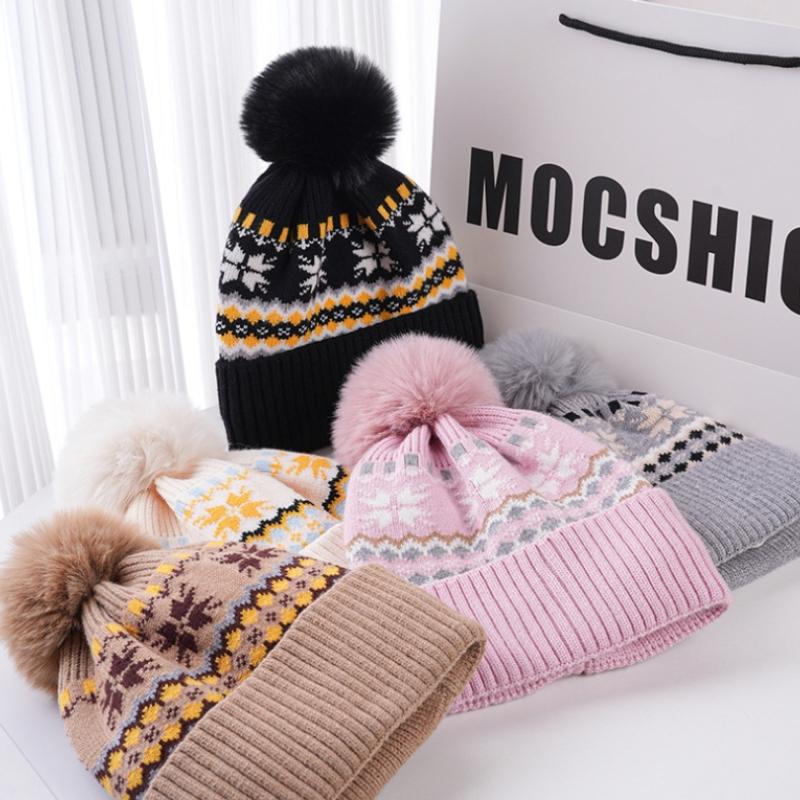 Chapeau Chaud pour Femme Chapeau Tricoté Chapeau Coupe-vent pour Activités Extérieures Automne et Hiver