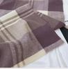 2024 Women's Winter Plaid Tassel Shawl - Korean-Style Thick Warm Imitation Cashmere Scarf for Students and Couples