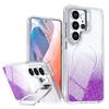 Glitter Gradient for Magsafe Bracket Case for Samsung Galaxy S26 Ultra S25 Plus S24 FE A56 A37 A17 Magnetic Holder Stand Cover