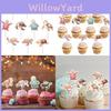 Turtle Birthday Cake Accessories With Diy Paper Placards For Event Decor