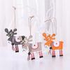 Wooden Reindeer Christmas Tree Ornament – Colorful Holiday Door & Window Decoration