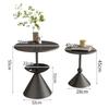 Modern minimalist rock slab small coffee table living room Nordic internet celebrity light luxury small apartment corner table