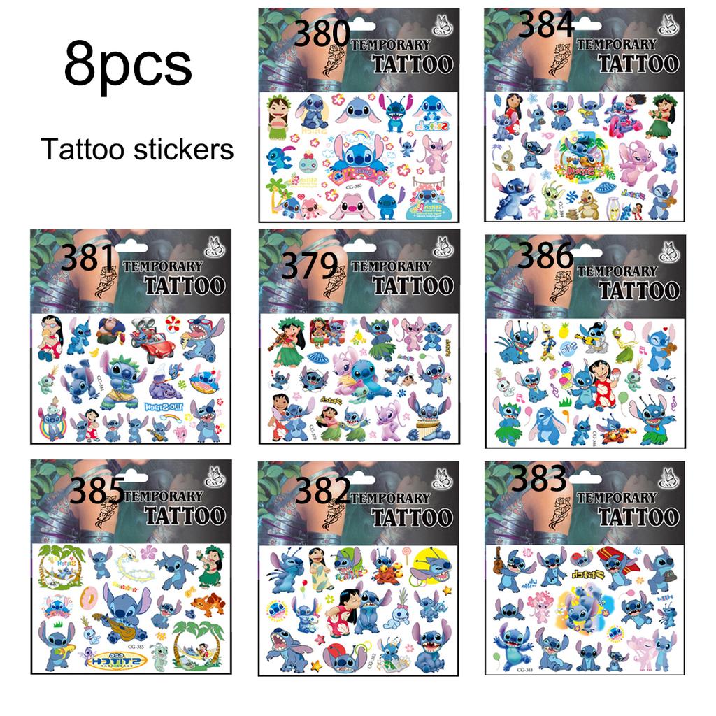 Lilo Stitch Kids Birthday Party Favors Gifts Slap Bracelets Stamps Reusable Straws Keychains Gift Bag Pinata Filler Baby Shower