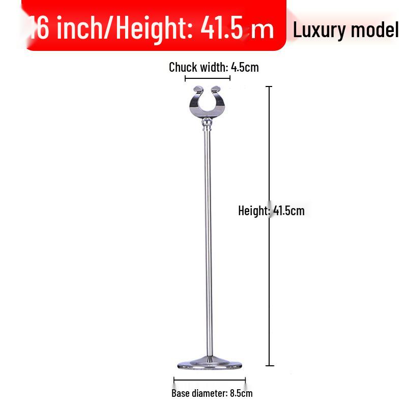 Stainless Steel Table Menu Holder and Number Display Stand