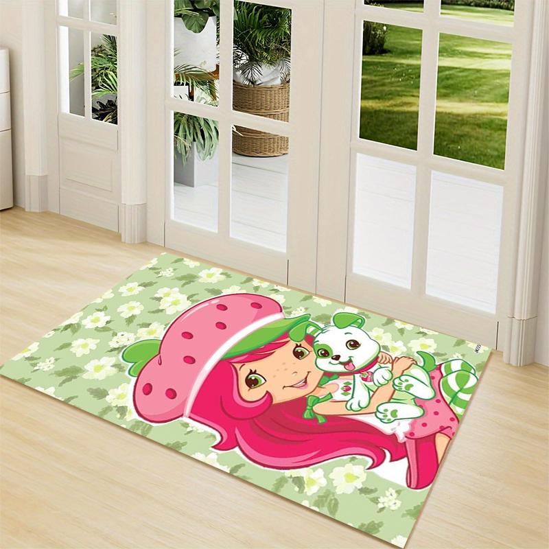 1Pc Strawberry Shortcake Fantasy Carpet Rug Customizable Soft Washable Antislip Home Living Room Sofa Mats Personalized Rug 0917256