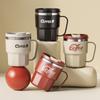304 Stainless Steel Men'S And Women'S Office Cup With Lid Coffee Cup Temu Labeling