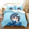 3D Anime Nisekoi False Love Bedding Set Printed Bed Set Duvet Cover Sheet Pillowcase Bed Soft Quilt Cover Full Queen King Size