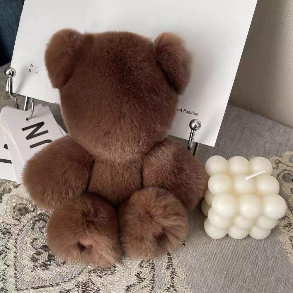 Handbag Charm Bear Doll Pendant Stuffed Animal Bear Keyring Adorable Bear Keychain Backpack