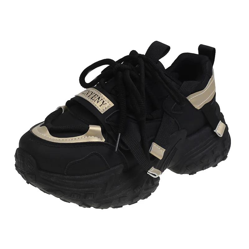 Fashion 2024 Spring/Summer Women's Thick Bottom Korean Edition New Casual Shoes
