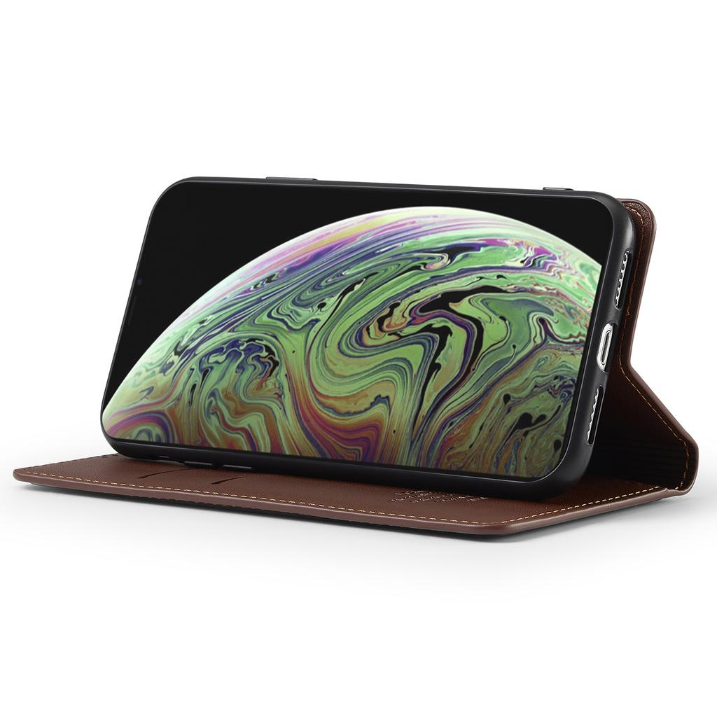 LC.IMEEKE L1 Serie für iPhone XS Max Hülle PU Leder Brieftasche Ständer Schutzhülle