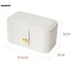 Mini Faux Leather Jewelry Box Multiple Compartments Jewelry Display Case for Travel Rings Jewelry Holder