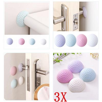 Yeni 3 adet/grup Kapı Kolu Kazasında Tampon Stoper Yapışkanlı Kauçuk Duvar Koruma Pedi