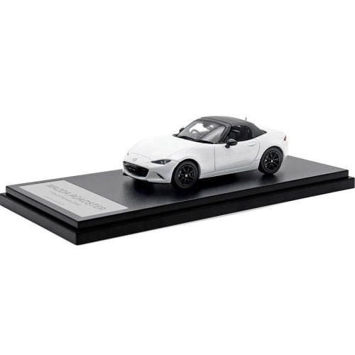 Hi Story 1/43 Scale Mazda Roadster S Special Package (2022) Snowflake White Pearl Mica Finished Product