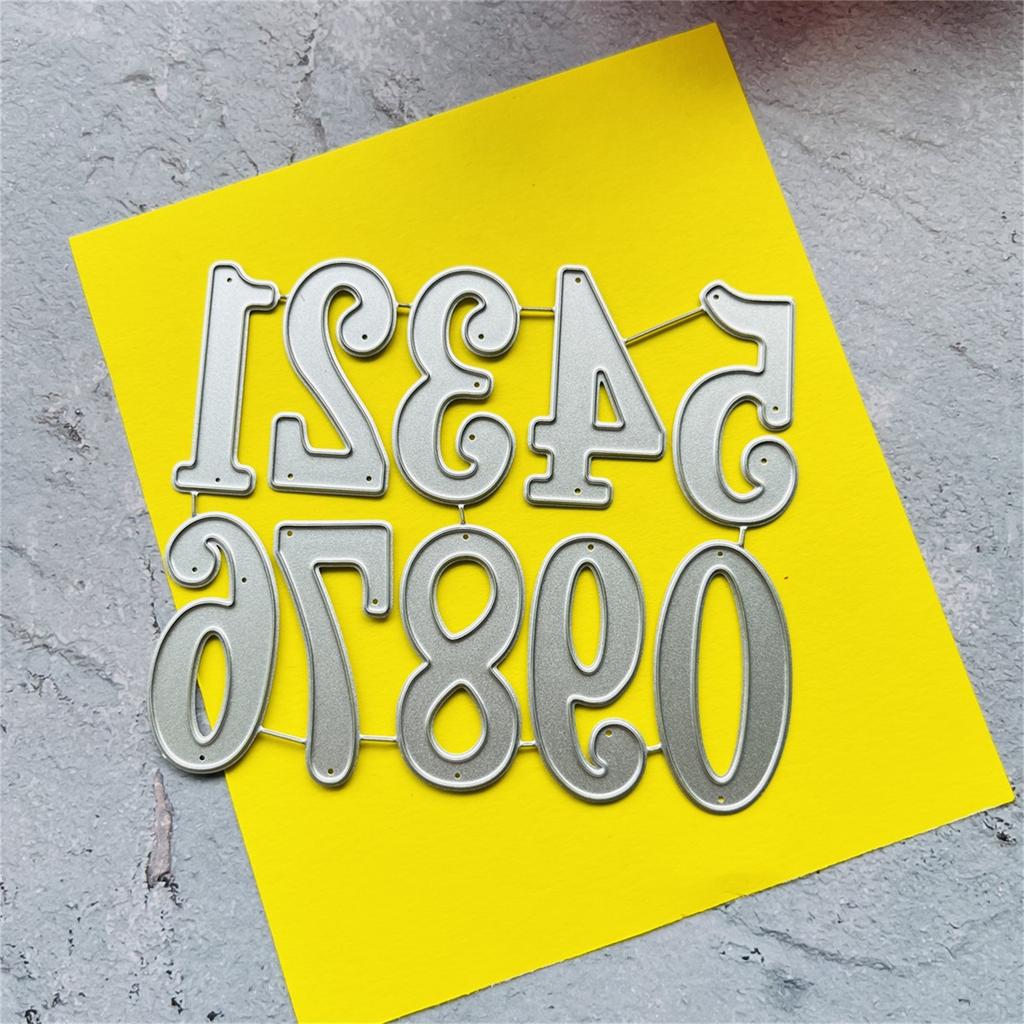 Metal Die Cuts Letter Number Embossing Stencil Cutting Dies for Card Making Scrapbooking Paper Craft DIY Template Mold