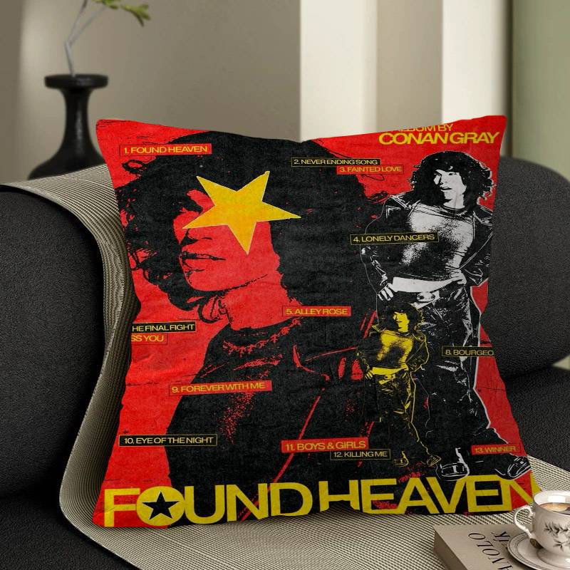 Singer C-Conan Gray Personalized Picture Text Home Decorative Pillows Household Gifts 45x45cm