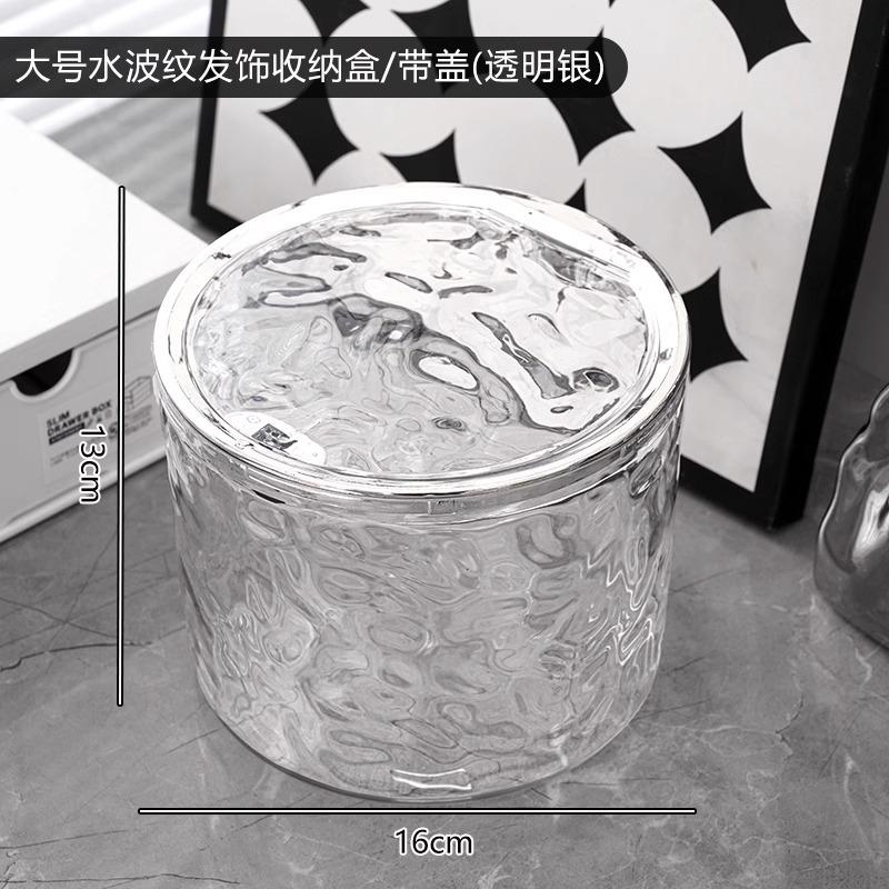 Hair Accessories Organizer Storage Box Clear Hair Tie Organizer For Headband, Bows, Cotton Swab Organization, Bathroom