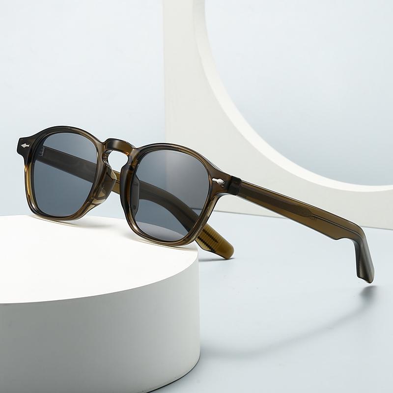 European And American  Trendy Street Style Retro Artistic Acrylic Insert Sunglasses Modern Charm Ins Sunglasses 28058