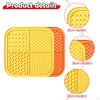 2Pcs Dog Slow Feeder Pad Food Dispenser Pet Eating Non Slip Sniff Mat Lick for Dogs