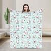 Pochacco Dog Pattern Blanket Cartoon  Plush Throw Blankets Airplane Travel Printed Soft Warm Bedsprea