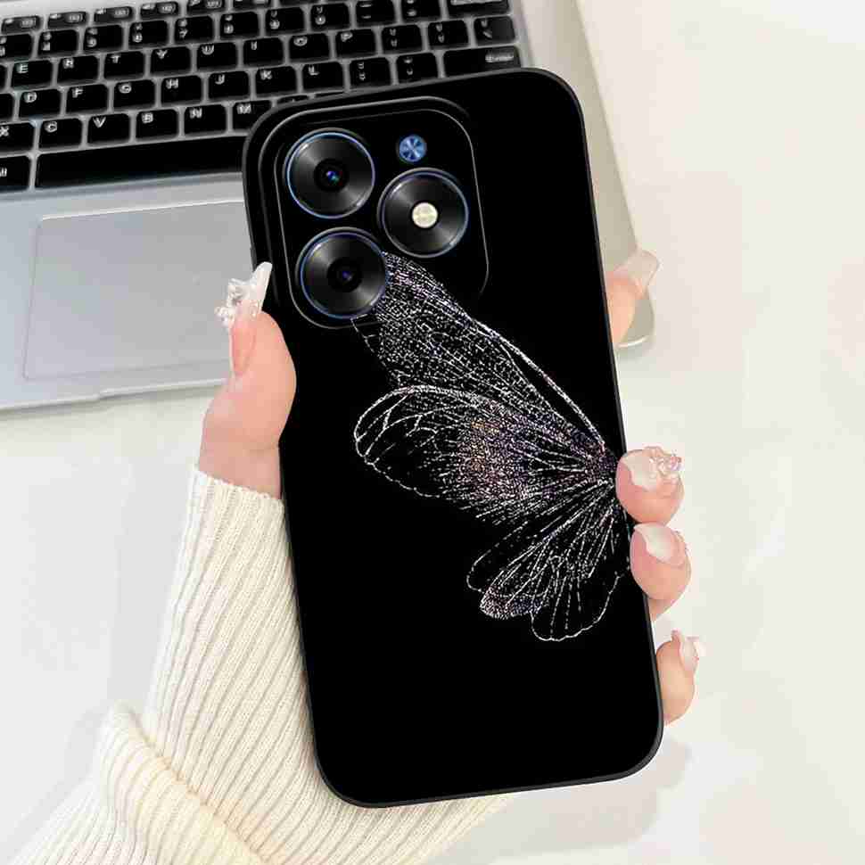 Pink Cat For Tecno Spark Go 2024 Cases BG6 Soft Silicone Cover For Tecno Spark 20 Spark20 SparkGo 2024 Casing Phone Case