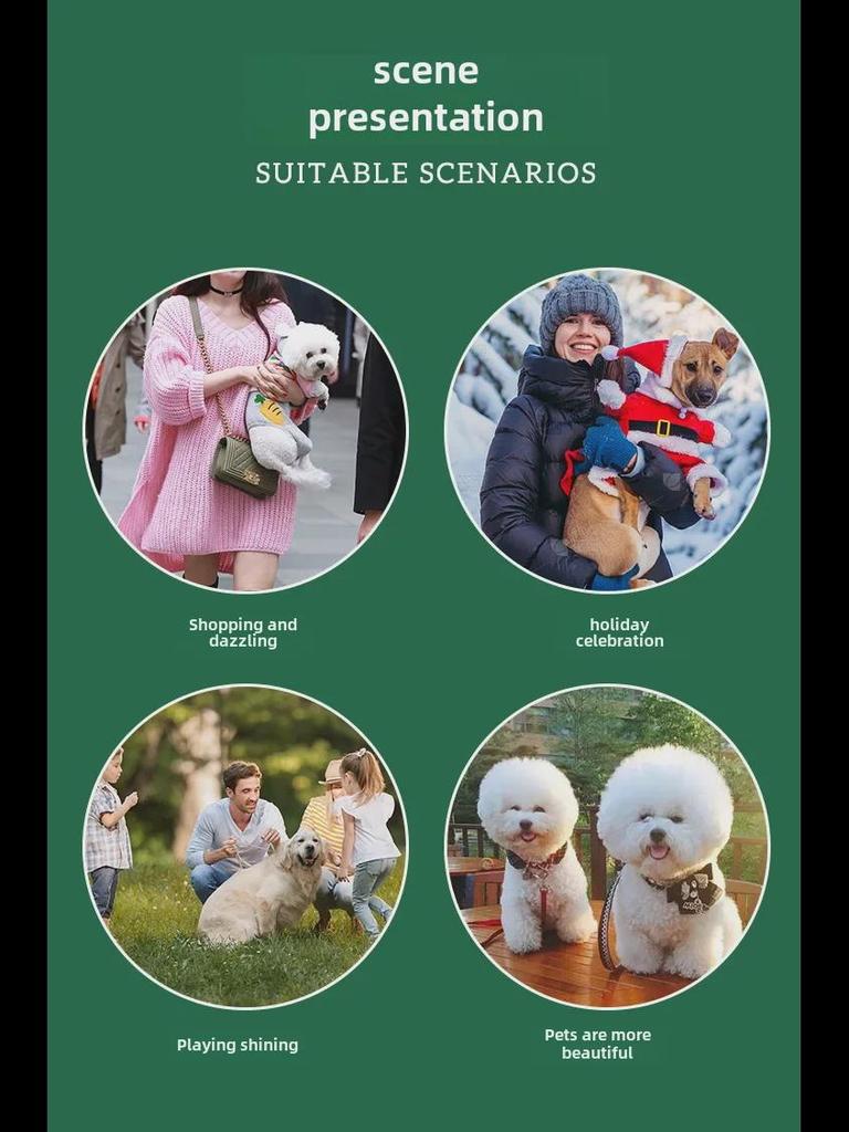 Świąteczny strój dla zwierząt: Kostium dla psa Łoś Płatka Śniegu, Świąteczny kombinezon na czterech łapach dla szczeniąt