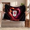 Couverture polaire personnalisée FC Twente avec logo de football, texte de nom personnalisé, couverture d'appoint douce et chaude pour la maison