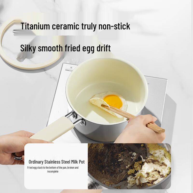 

COOKER KING 316L Stainless Steel Non-stick Milk Pot