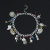Fashion Alice In Wonderland Ca-t Hatter Rabbit Magic Bracelet Bangle Jewelry Gift