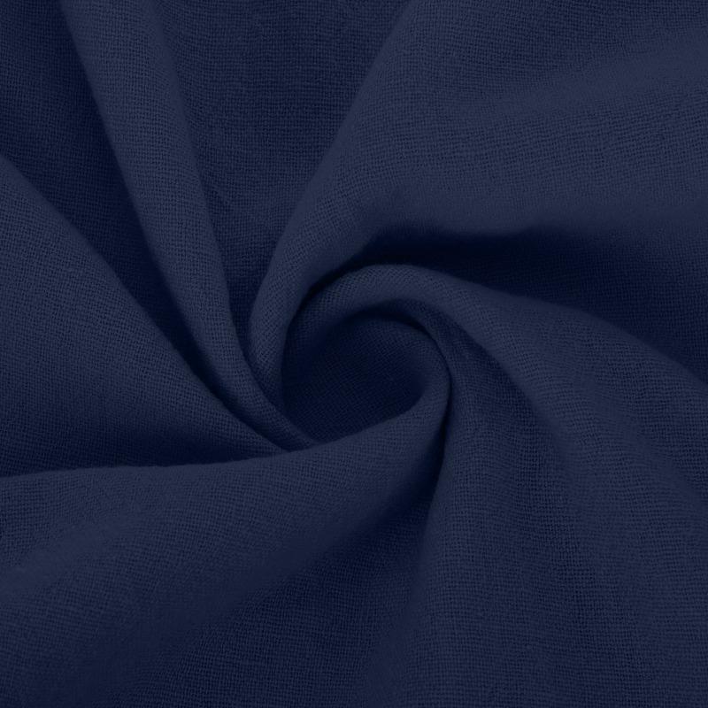 Übergröße Locker Baumwolle Leinen Rundhals Tasche Dreiviertelarm Midikleid