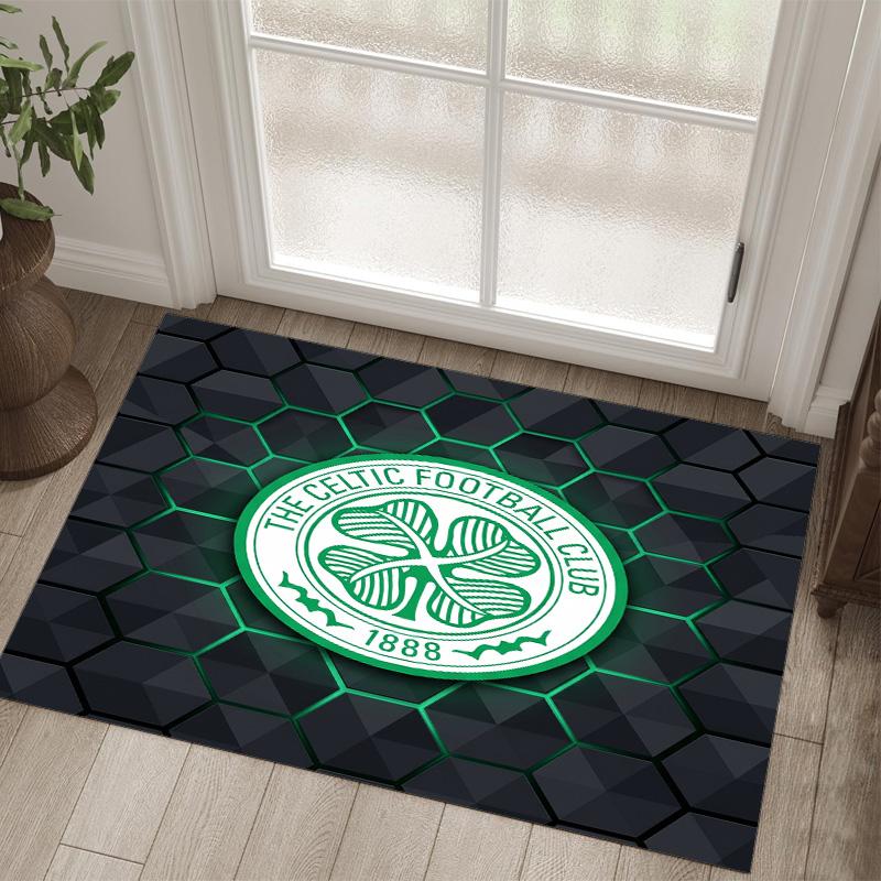Tappeto in velluto di cristallo Design Celtic FC Accogliente Non?Tappeto Stampato Antiscivolo per Camera da Letto Soggiorno Ingresso