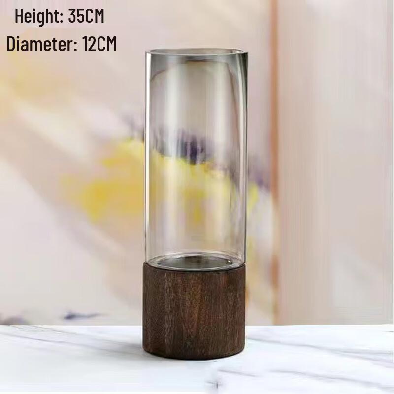 Bedouyang New Chinese Style Glass Flower Vase