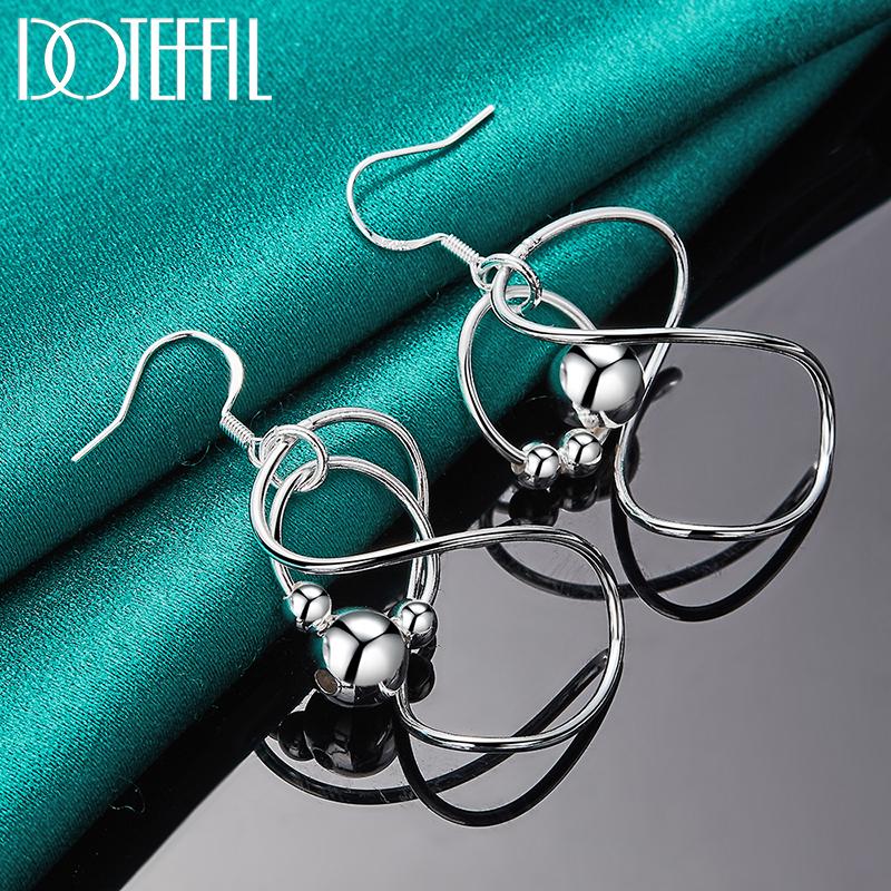 Pendant Earrings Silver Fashion Jewelry