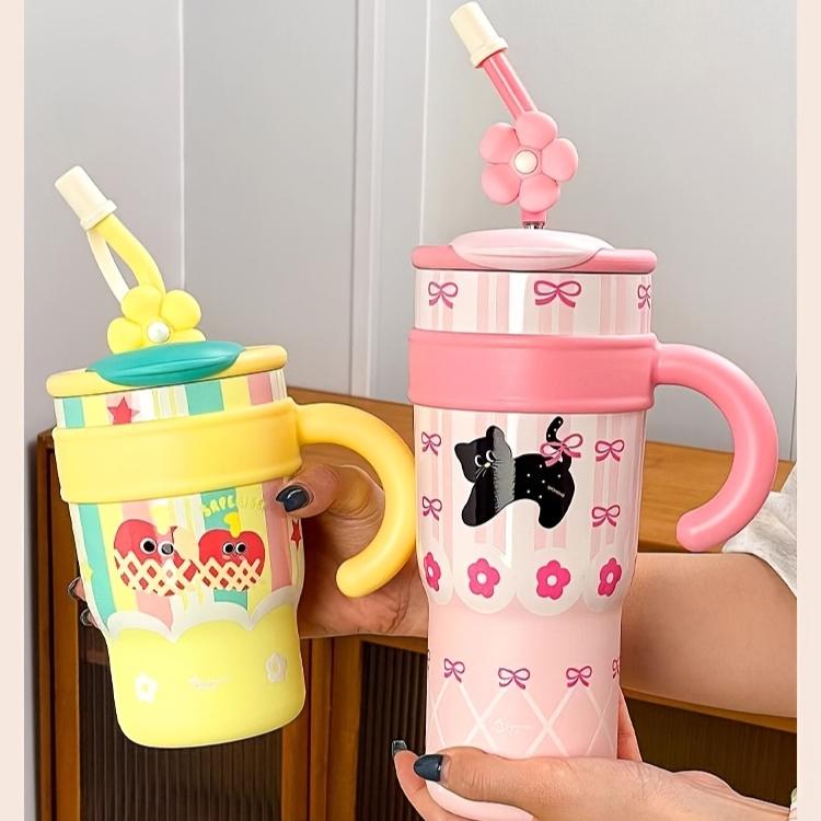 Big Gulp 2024 Cup Large Capacity Ice Cup Can Be Carried New Style Straw Insulated Cup High-looking Water Cup