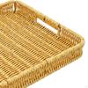 Decorative Ottoman Platter Rectangular Serving Tray Organizer Portable for