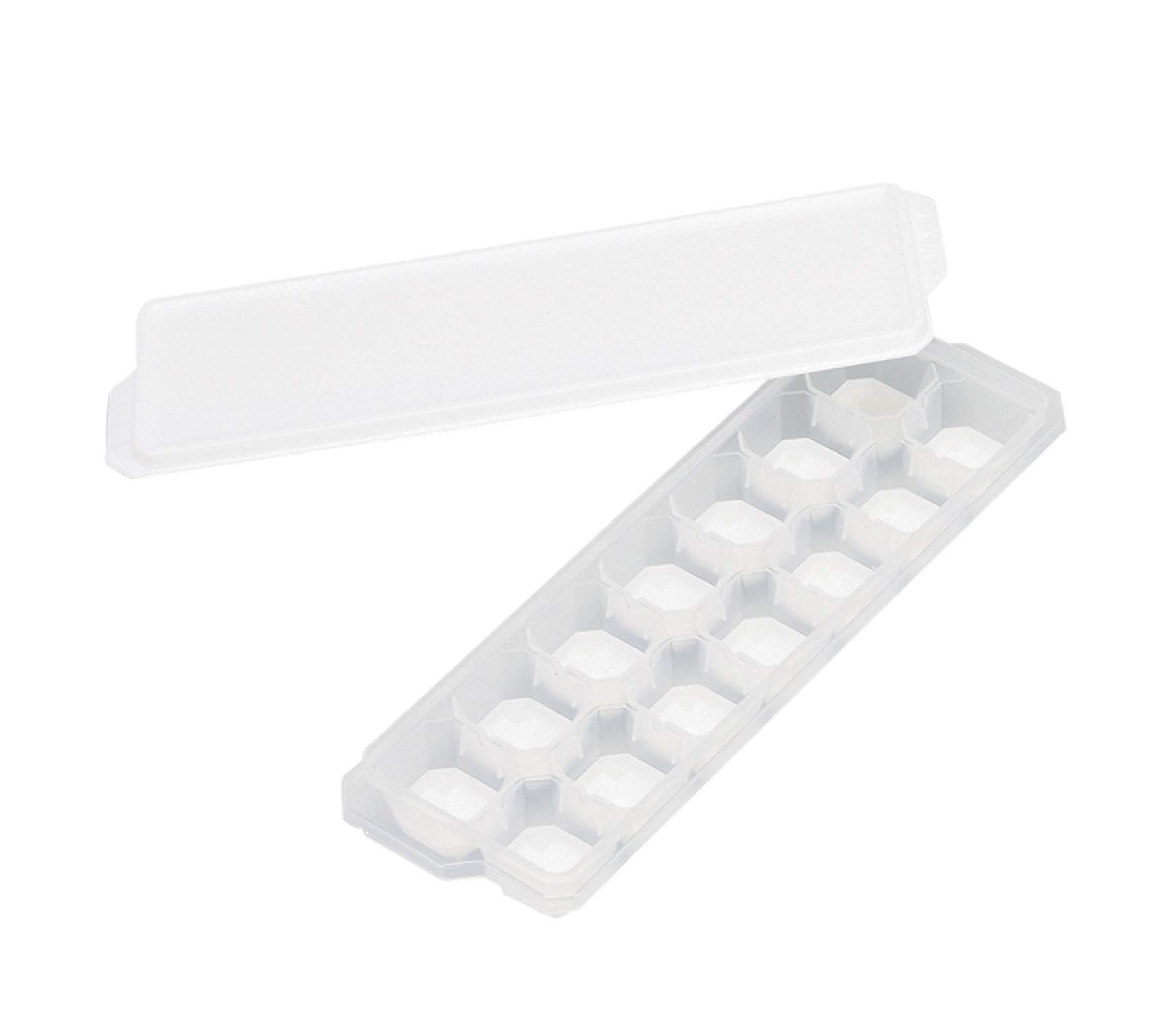 Pearl Metal Ice Cube Tray with Easy to Made in Lid, Remove, Japan, White,  Cold Club  D-6651 белый