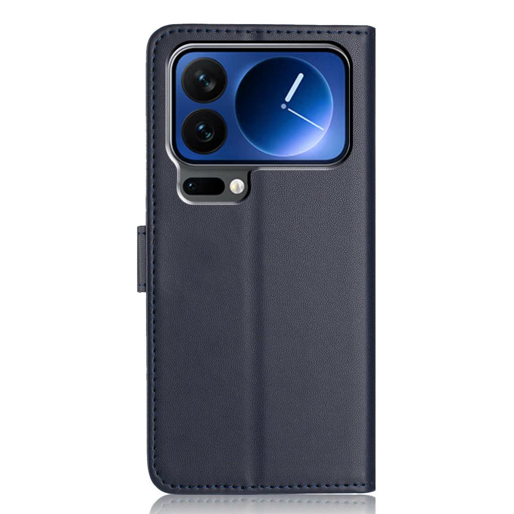 For Xiaomi 17 Pro Max Wallet Case with Strap/Multiple Card Slots Solid Color Leather Stand Phone Cover