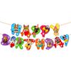 40PCS New Dog Birthday Party Supplies Includes Cake Toppers Balloons Dog Banners