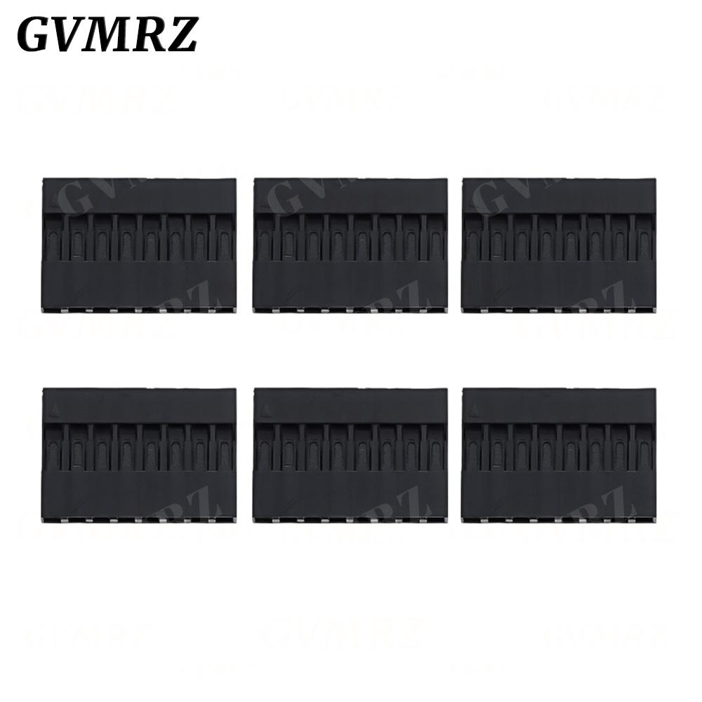 100PCS Dupont Plastic Shell Plug 2.54mm Single Row Dupont Connector 1P/2P/3P/4P/5P/6P/7P/8P/9P/10P Housing