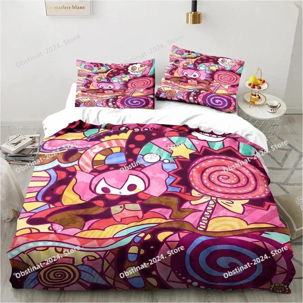 Puella Magi Madoka Magica Bedding Set Printed single Comforter Quilt Bed Cover Duvet Cover Pillow Case 3 Pieces Kids Adult Size