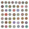 50PCS Colorful Mandala Graffiti Paper Initiative Personalized Cool Decoration Handbook Material DIY Phone Case Stickers