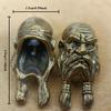 1pcs Antique Copper Long Bearded Old Man Keychain Pendant Backpack Charms Classical Brass Vintage Crafts Home Decor Accessories