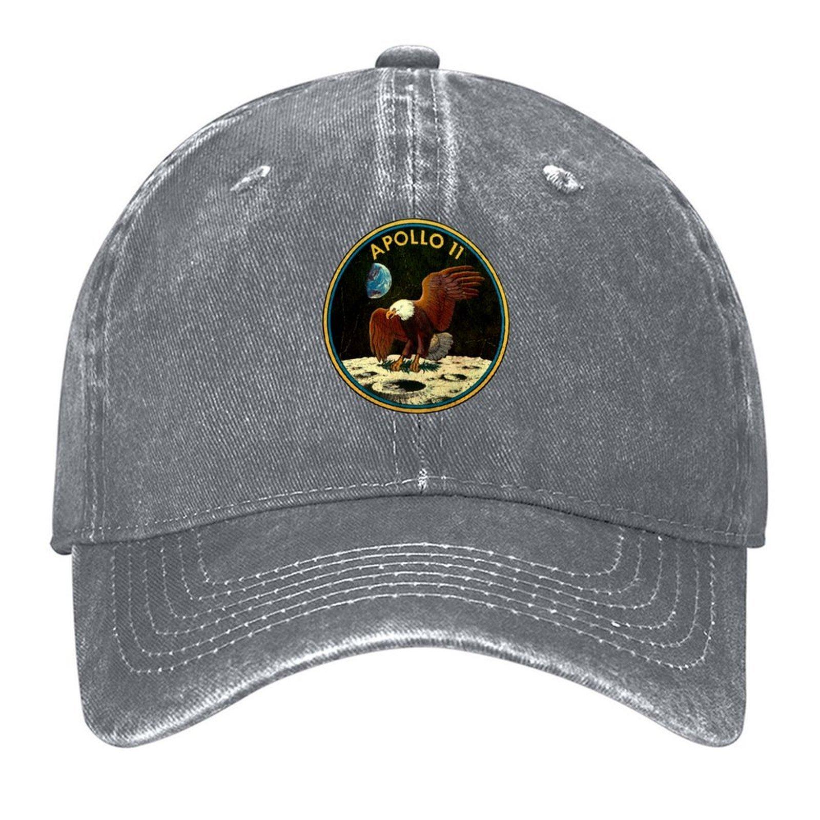 vintage Apollo 11 logo Baseball Cap Custom Cap Cosplay tea Hat Golf Cap Women Beach Fashion Mens