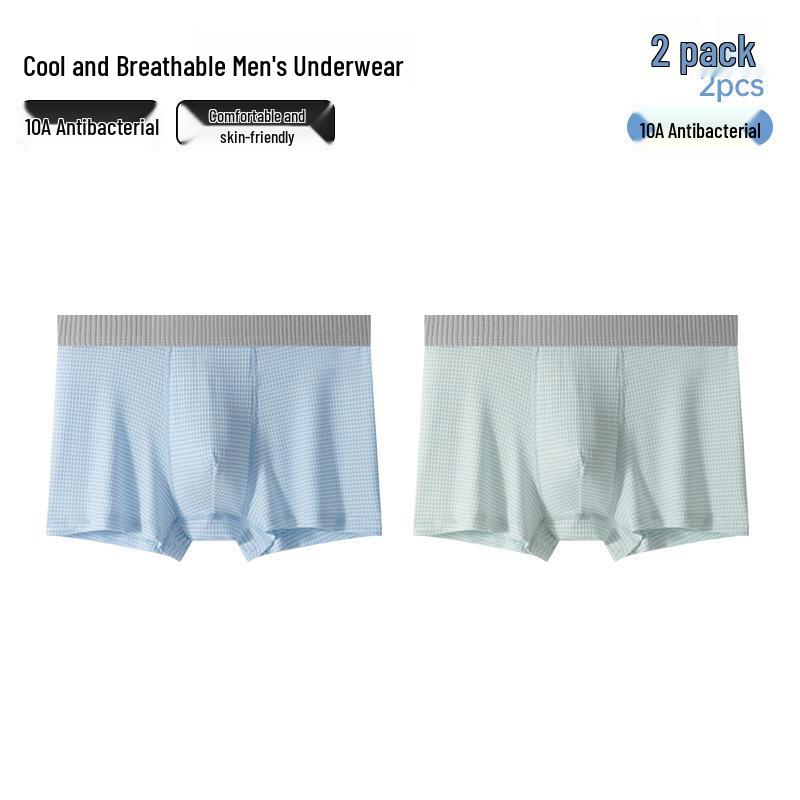 Boys' Ice Silk Antibacterial Boxer Briefs - 2026 Summer Collection