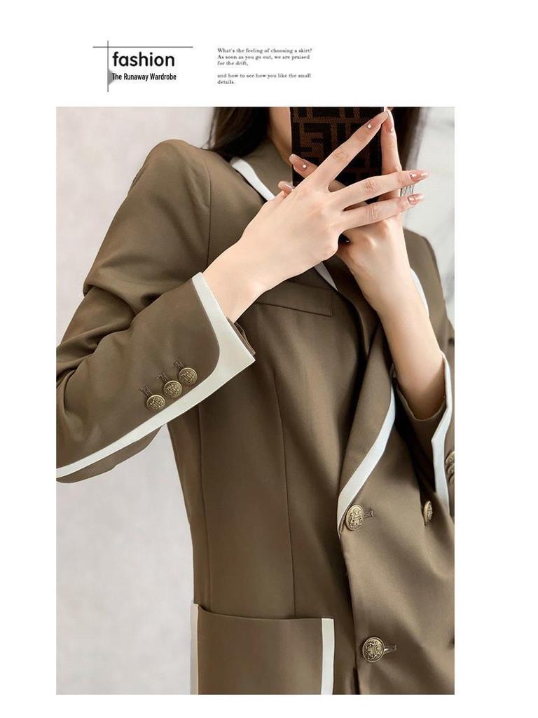 2024 European Spring/Autumn Women's Trendy Slimming Professional Suit Jacket