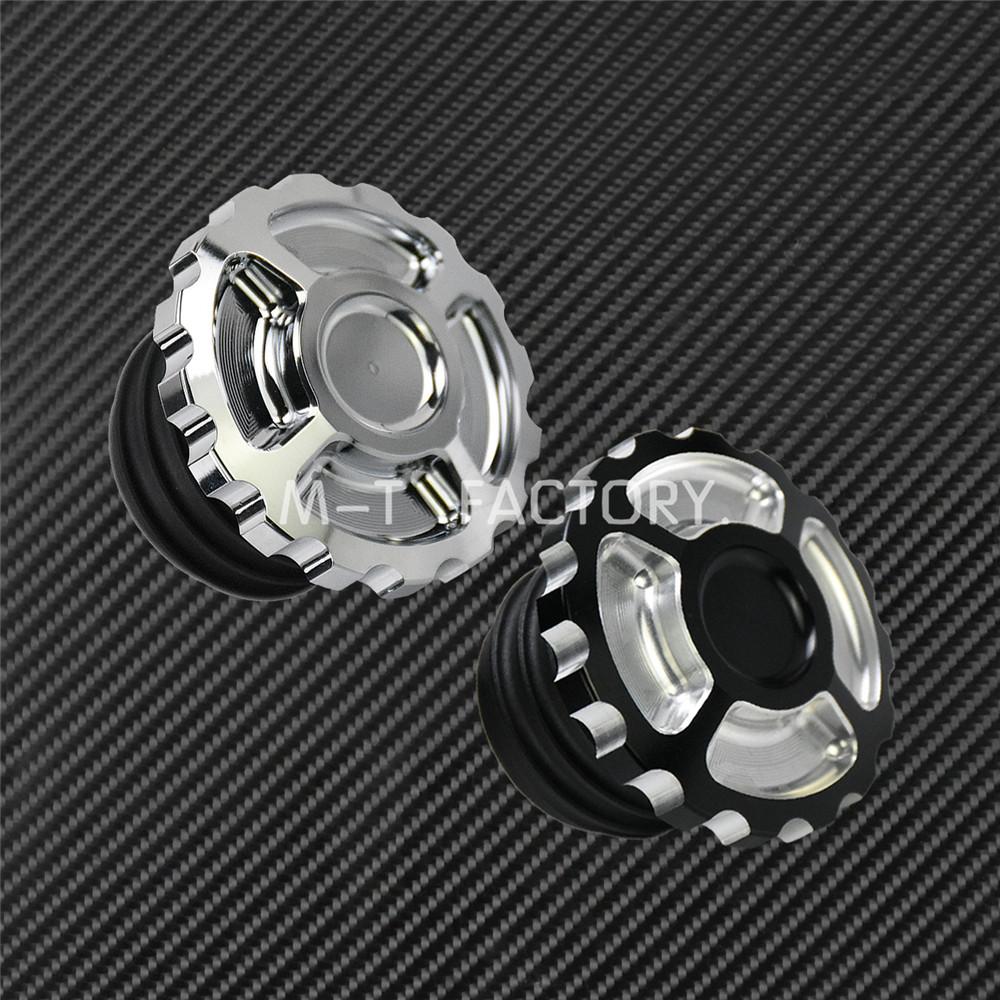 Motorcycle Crown Style Vented Fuel Tank Cap CNC Oil Cap Fuel Gas Tank Cover For Harley Sportster Dyna Softail Touring Road King Fuel Tank Caps3