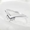 Tancise Classic 925 Sterling Silver  Zircon Ring Ladies Jewelry Wedding Promise Party Gift