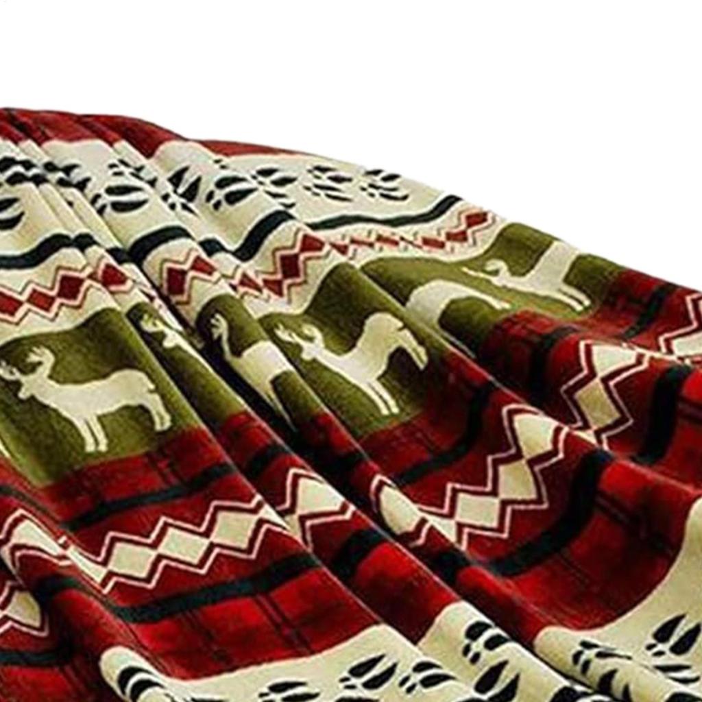 Christmas Throw Blanket Flannel Snowflake Gingerbread Xmas Fleece Blanket Winter Warm Soft Plush Blanket For Couch Sofa Bed